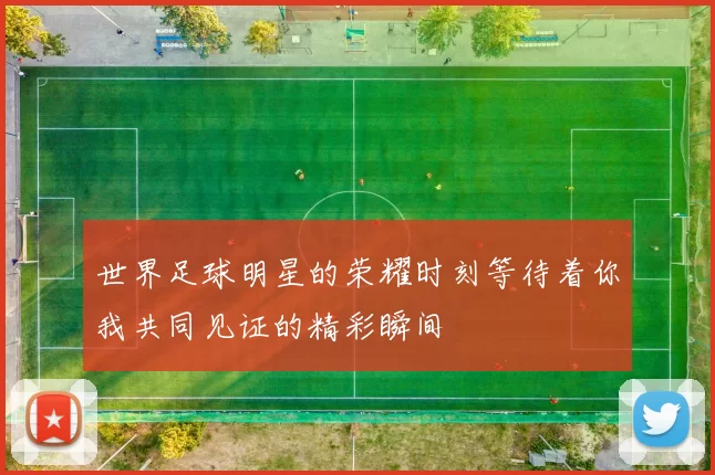 世界足球明星的荣耀时刻等待着你我共同见证的精彩瞬间