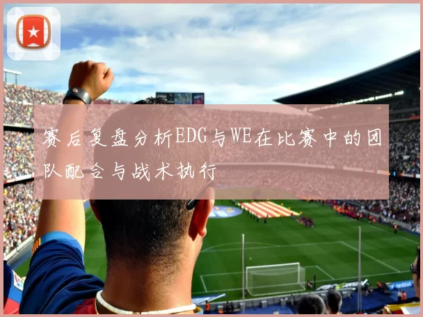 赛后复盘分析EDG与WE在比赛中的团队配合与战术执行