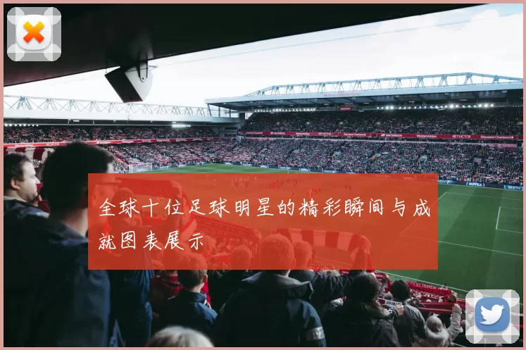 全球十位足球明星的精彩瞬间与成就图表展示